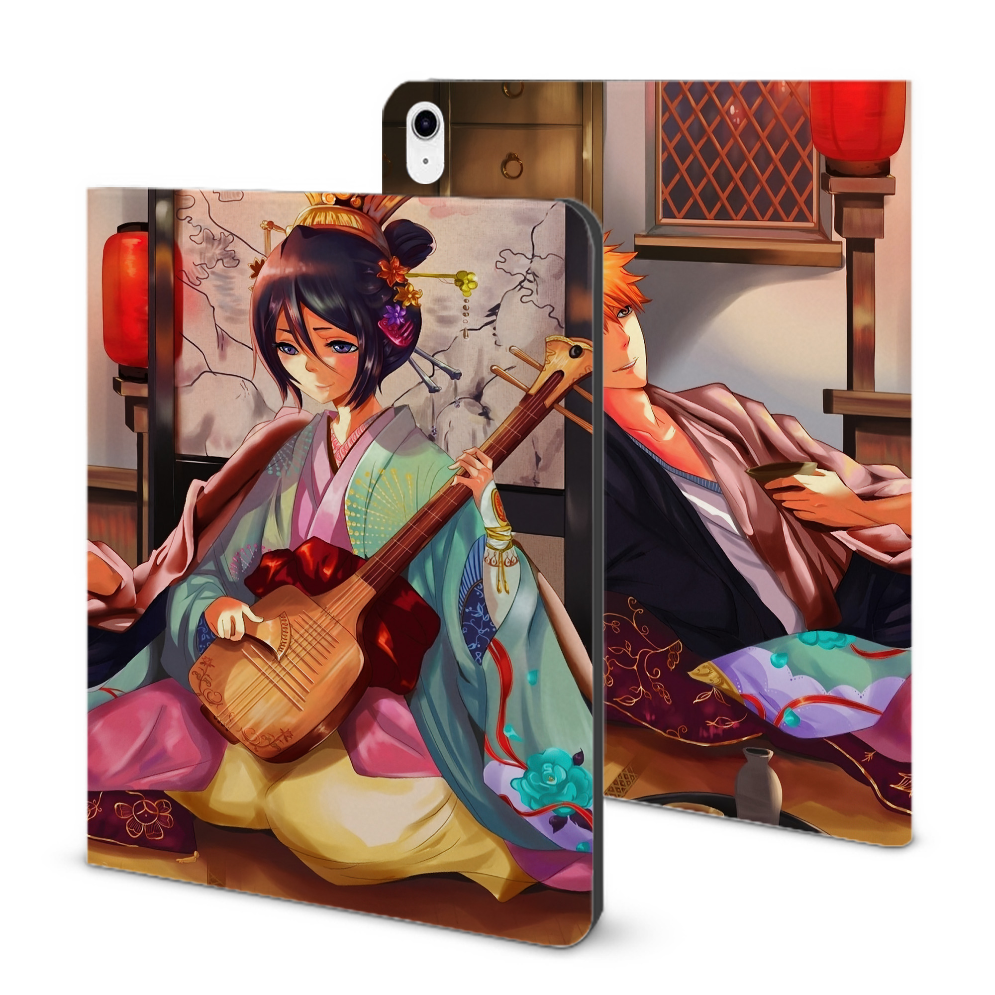 （画像用） ブリーチ BLEACH IPad ケース ブック型 PUレザー TPU 耐衝撃 軽量 薄型 ペン収納なし 全面保護 IPad 各モデル対応